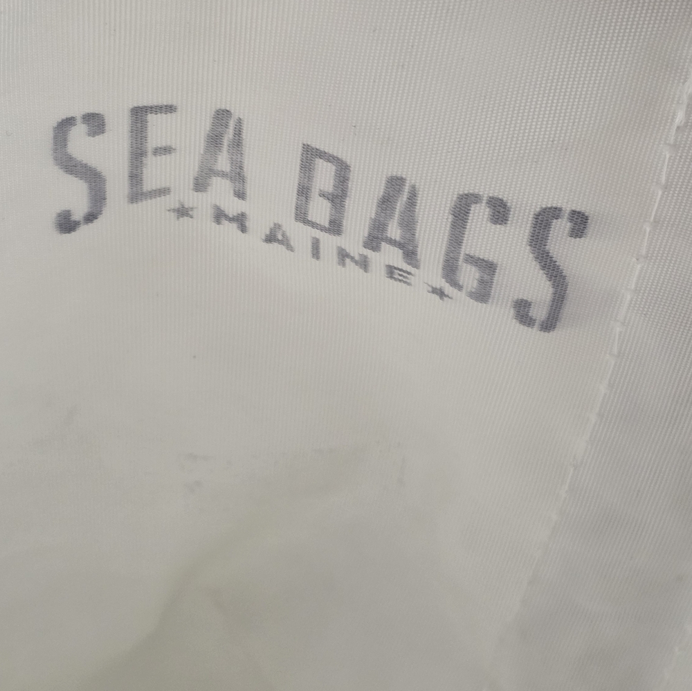 SEA BAGS Recycled 100% Recycled Sail Cloth Tote Bag Blue Anchor Water Resistant - Picture 8 of 10
